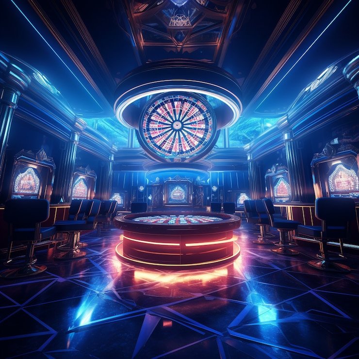 Dashboard multi-permainan dengan pilihan slot dan live casino